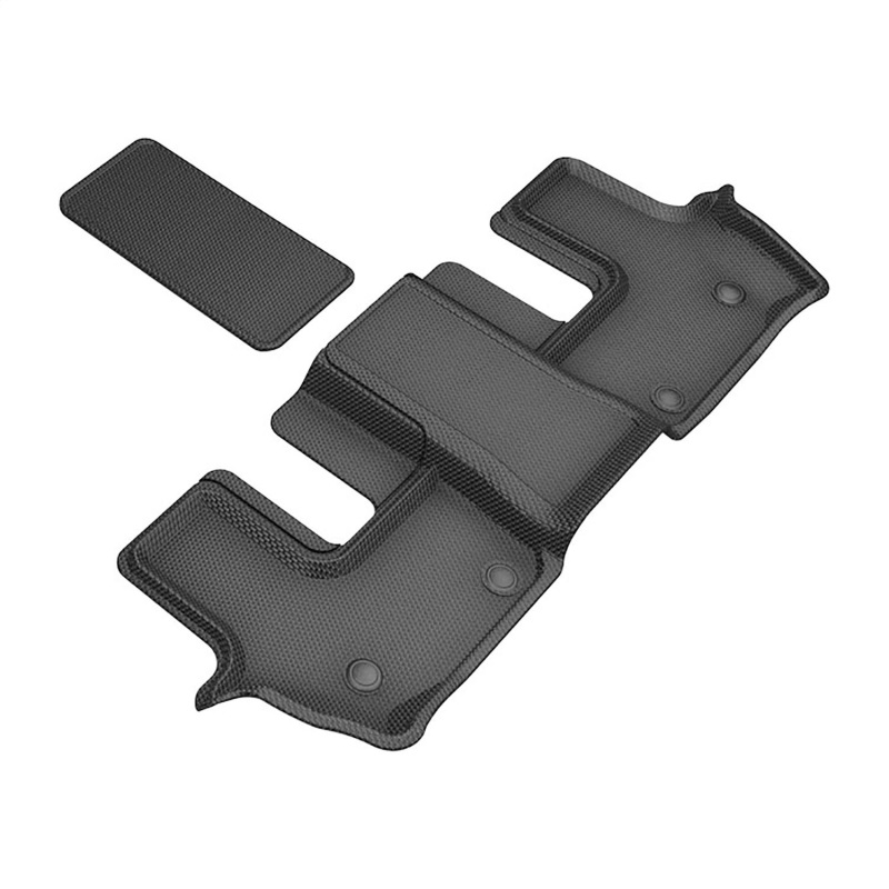 Mercedes-Benz GLS Floor Mats - 3rd Row - 3D MAXpider - KAGU Series - Black - `24-`26